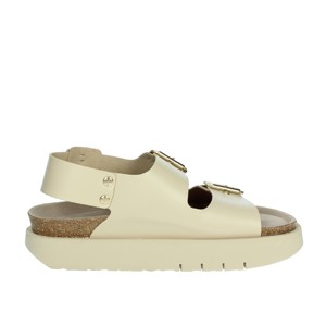 Sandali con tacco da donna Beige con cinturino alla caviglia G104213 con tacco e plateau con zeppa a punta quadrata alla moda - Product Image 4