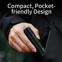 Lampe torche tactique LED rechargeable en alliage d'aluminium, étanche IP44, portable, certifiée ROHS, USB, EDC, logo personnalisé, camping, 280 lumens