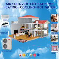 الطاقة الشمسية R32 Air-Warmepumpe pumpa Di Calore Monoblock مضخة حرارية أحادية مضخة حرارية للشتاء والتدفئة المنزلية والتبريد