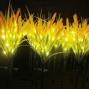 Lámpara <span class=keywords><strong>Led</strong></span> de oreja de trigo para exteriores, lámpara de paisaje decorativa a prueba de lluvia, lámpara eléctrica de enchufe de tierra de simulación, patio de parque - Product Image 6