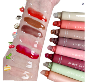 液体彩妆 OEM 定制纯素多肽唇彩霜保湿水果黄油润唇膏美容护理唇妆唇彩 - Product Image 3