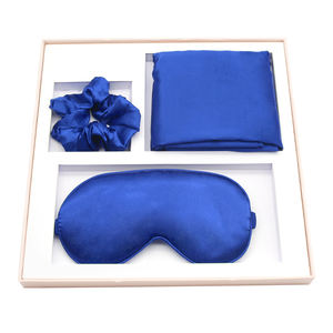 Logotipo personalizado portátil suave viaje funda de almohada máscara de ojos juego de pelo - Product Image 2