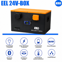 Kit de batterie au lithium EEL 25,6 V 280 Ah 8S 24 V LiFePO4 314 Ah avec onduleur RS485 CAN et BMS JK 200 A pour système solaire