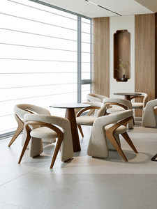 Bancone e Sedia ZBS in Legno Traspirante Modello Eight Hundred per Reception Hotel, Ufficio Vendite, Salone di Bellezza e Uso Commerciale - Product Image 3