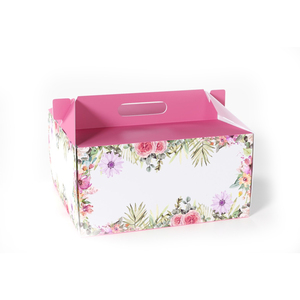 Round Cake <b>Box</b> With Contoured Base Folded Walls And Secure Snap Fit Lid For Perfect Dessert Presentation - Product Image 1