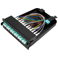 Module de cassette fibre optique 12 cœurs MPO MTP vers LC, cassette de brassage de fibres optiques multimodes OM3 OM4 pour centre de données, certifié CE ROHS REACH