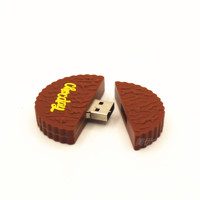 Clé USB en forme de biscuit attrayante écologique 8 Go Bâtons USB en silicone personnalisés Clé USB à faible coût