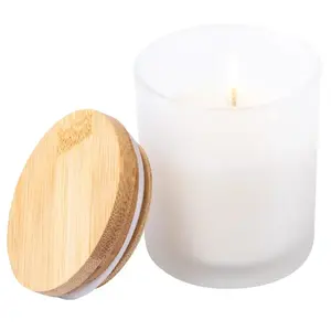 Bougie à la vanille en bambou, merchandising durable - Product Image 1