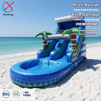 Tobogán Acuático Inflable Gigante de PVC de Calidad Comercial para Adultos, Toboganes Inflables Personalizados de Calidad Comercial para Adultos