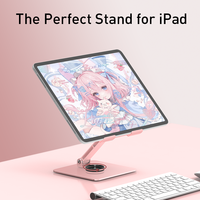 Support de tablette pour ordinateur de bureau, rotation à 360°, support pliable pour tablette, compatible avec iPad iPhone 18 Duo