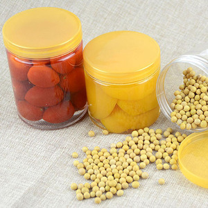 Frascos de Plástico Transparentes <span class=keywords><strong>con</strong></span> Tapas para Envasado de Alimentos, Botellas de Plástico para Confitería, Frascos de Plástico de Boca Ancha para Encurtidos - Product Image 3