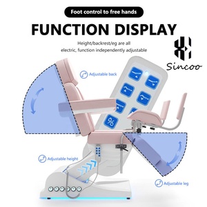 Nhà Sản Xuất Chất Lượng Cao Phòng Khám Bệnh Viện Phụ Khoa Ghế Khám 3 Động Cơ Điện Phụ Khoa Ghế Giường Thẩm Mỹ - Product Image 4