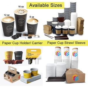 Custom Recyclable Eco Friendly Take Away Coffee Tea Hot <strong>Drink</strong> Carrier Paper Cup <strong>Holder</strong> with Handle Coffee Cup <strong>Holder</strong> for Coffee - Product Image 6