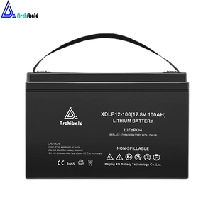 แบตเตอรี่ลิเธียม Archibald New Design 12V 100Ah Lifepo4 สำหรับระบบกักเก็บพลังงานแสงอาทิตย์ มีสินค้าในสต็อกจำนวนมาก - Product Image 1