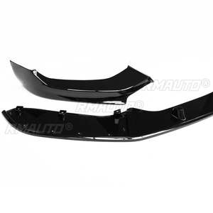 4 pièces de lèvres de pare-chocs avant pour BMW F20 F21 118i 120d 120i M135i M140i 2015-2019 LCI M-Sport, Spoiler Diffuseur Splitter Noir Brillant - Product Image 3