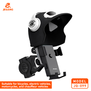 Support <span class=keywords><strong>de</strong></span> téléphone universel pour moto JQ-099 avec pare-soleil mignon en forme <span class=keywords><strong>de</strong></span> casque 360° °   Support <span class=keywords><strong>de</strong></span> guidon rotatif pour vélo et véhicule électrique - Product Image 4