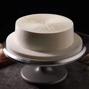 Turn Table Cake Decorating Tool Rotating Cake Stand Mounted Table Display Cake Stand Set