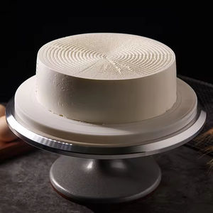 Ensemble de support à gâteau rotatif Affichage de table <span class=keywords><strong>monté</strong></span> sur table tournante pour la décoration de gâteaux Outils de gâteau essentiels - Product Image 1