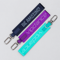 Lanières personnalisées en jacquard avec logo, équipées d'un clip mousqueton en métal de haute qualité, pour la promotion de marque, vente en gros