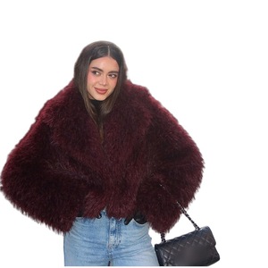 <span class=keywords><strong>Manteau</strong></span> Teddy Slim Automne/Hiver Européen et Américain en Fausse Fourrure Bouclée pour <span class=keywords><strong>Femme</strong></span>, Veste Courte Style Urbain - Product Image 5