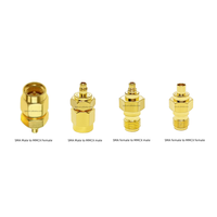 Kits de connecteurs coaxiaux MMCX mâle/femelle vers SMA mâle/femelle Adaptateur d'antenne coaxial Kit adaptateur coaxial SMA vers MMCX Adaptateur en laiton pur