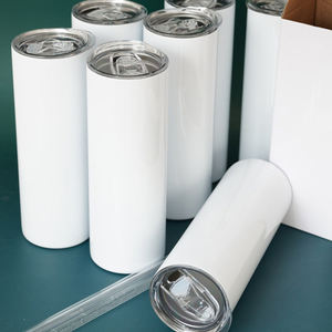 <span class=keywords><strong>Entrepôt</strong></span> américain en vrac 20 oz 20 oz presse à chaud blanche mince mince 20 onces gobelet vierge de sublimation en acier inoxydable avec boîte - Product Image 2