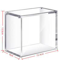 Boîte de présentation en acrylique à assembler soi-même, vitrine transparente anti-poussière, adaptée aux petites statues, objets de collection, etc.