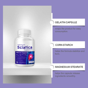 Cápsulas para el Cuidado Corporal y la Ciática, para el Mantenimiento Diario de Cintura, Piernas, Cadera y Espalda, Mejora la Densidad Ósea, 60 Cápsulas - Product Image 2