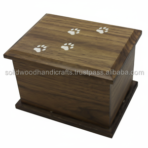 Venta caliente caja de urna de madera para cenizas de mascotas urnas de cremación de madera para cenizas de gatos y perros urnas de palisandro a bajo precio - Product Image 1