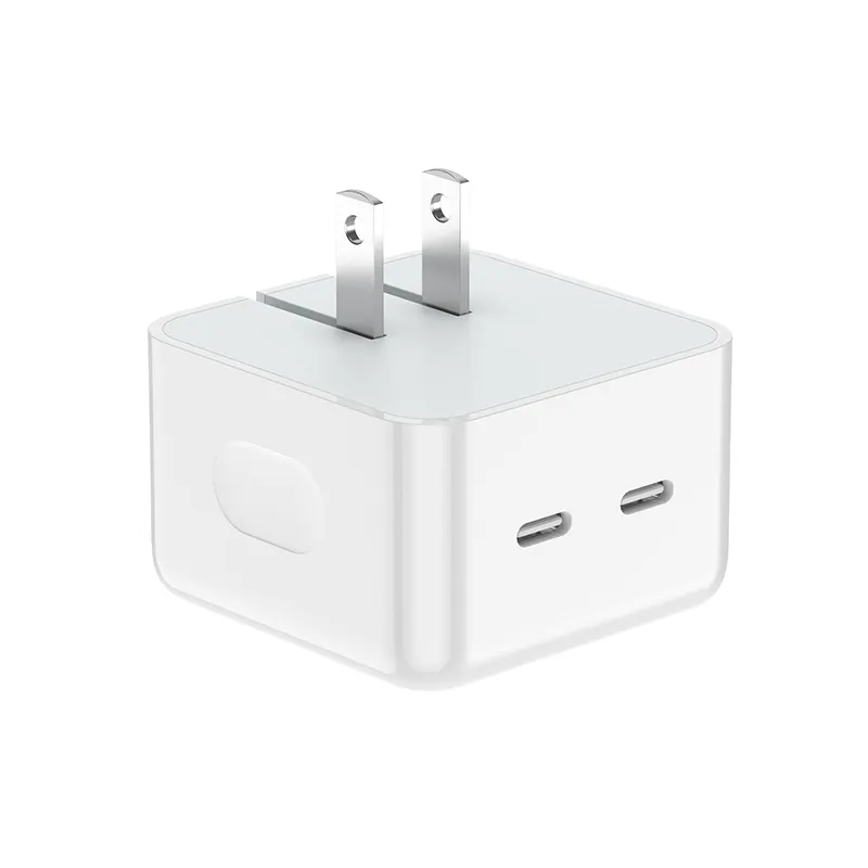 35W 40W Usb-C Wall Charger,Dual Port 20W Pd 3.0 Usb Type C Fast Charging Adapter With Charging Cable For Iphone/ Ipad