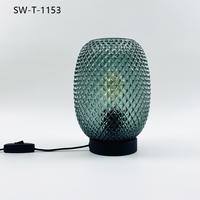 Lampe de table en verre de style nordique, minimaliste et créative, pour chambre à coucher, hôtel, style postmoderne