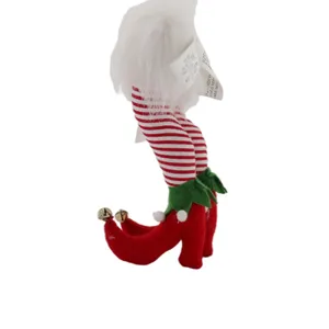 Creatieve Pluche Kerst Elf Benen Gevulde Katoen Clown Schoenen In Xmas Tree Opknoping Decoraties