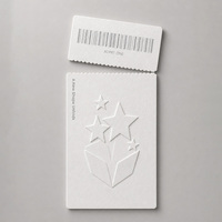 Impression personnalisée de cartes VIP perforées en papier coton de luxe avec brouillon détachable pour événements, expositions et galas