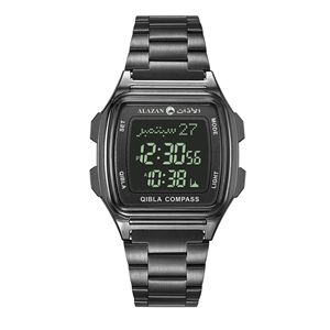 Qibla 나침반 이슬람 시계와 공장 도매 이슬람기도 azan 손목 시계 - Product Image 5