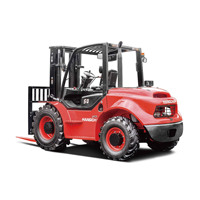 Montacargas Todoterreno Hangcha 5t/7t/10t 4x4, Montacargas Diésel de Servicio Pesado con Freno Húmedo para Madera