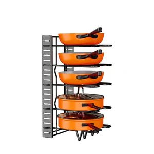<b>Kitchen</b> Storage Rack, Multi-layer Sink Cabinet, Adjustable Countertop, Floor to Ceiling Storage, Separate Pot Storage Rack - Product Image 1