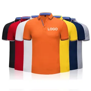 Hoge Kwaliteit Custom Ademend Leeg Geborduurd Gedrukt Plain Golf 100% Katoen Unisex Polo Shirts