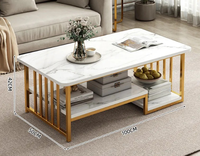Table basse de salon, simplicité moderne, usage domestique moderne, table à manger de luxe léger, table d'appoint simple pour salon