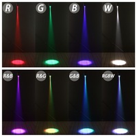 Projecteur LED 10W tricolore à trois fonctions avec globe en verre miroir, faisceau lumineux, micro-pluie et éclairage d'inondation