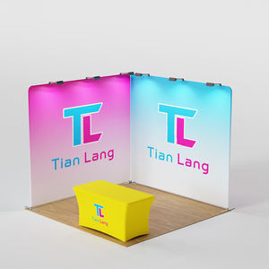 Cabina de exposición portátil Expo 10*10 pies Exhibición de exhibición de Feria Comercial Fondo de tela de tensión personalizado para soporte de exposición de Feria Comercial - Product Image 1