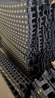 Chaînes porte-câbles pour l'automatisation industrielle, équipement CNC, système de protection des câbles en plastique