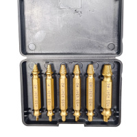 Extractor de Tornillos de Doble Extremo HSS 4341, Herramienta para Extraer Pernos, Extractor de Tornillos Fácil de Usar, Mantenimiento Automotriz, Un Juego para Todo
