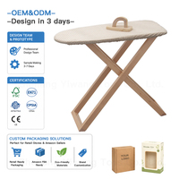 Planche à repasser en bois pour enfants, ensemble de jeu d'imitation, jouet pliable, jeu de rôle ménager éducatif pour tout-petits, OEM, vente en gros personnalisée