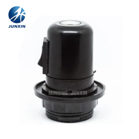 Enchufe de plástico M10 para lámpara, interruptor de empuje E27, soporte de lámpara de baquelita eléctrica con interruptor