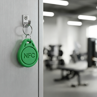 Llaveros NFC Personalizados, Llavero RFID NTAG213, Mini Etiqueta de PVC Impermeable para Control de Acceso en Hoteles, Instagram