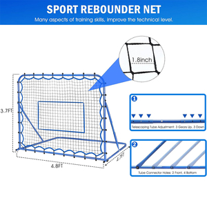 Hw bóng đá thực hành phục hồi Net | thiết lập nhanh chóng bóng đá rebounder huấn luyện viên để kiểm soát bóng và Đào tạo tốc độ phản ứng - Product Image 3