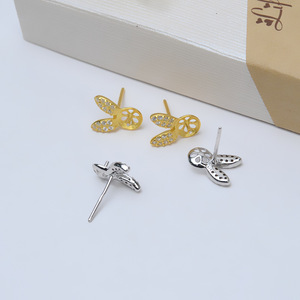 S925 Silver Ball Long Tassel <b>Earrings</b> for Women DIY Jewelry Accessories with Empty Holder Semi-Finished <b>Pearl</b> <b>Earrings</b> - Product Image 3