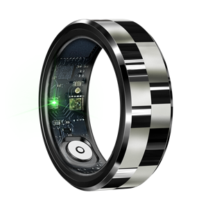 인기 R9 5 ATM 방수 남성 스마트 링 충전 케이스 심박수 혈액 산소 테스트 여성을위한 혈압 손가락 반지 - Product Image 2