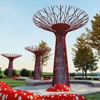 Arbre rougeoyant d'acier inoxydable de développement de propriété avec l'auvent pour des projets architecturaux