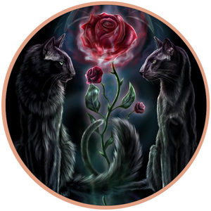 Moneda Conmemorativa de Una Onza de Cobre Puro 999 con Diseño Romántico de Rosas, Artículo Coleccionable, Regalo - Product Image 1